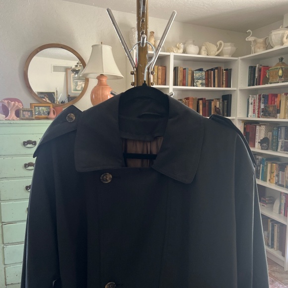 Women's Black Trench Coat - Picture 2 of 16